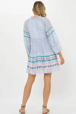 Oliphant Balloon Sleeve Short- Jungi Blue