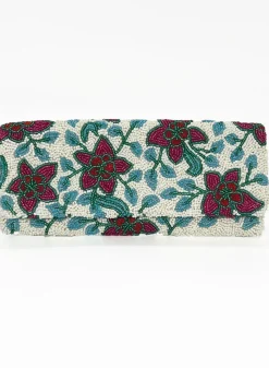 Oliphant Beaded Clutch- Jardin Fuscia
