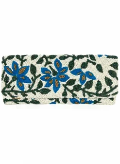 Oliphant Beaded Clutch- Mondavi Blue Green
