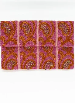 Oliphant Beaded Envelope- Samode Tangerine