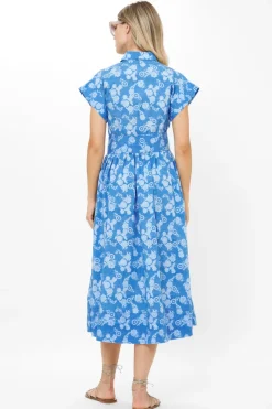 Oliphant Belted Shirt Dress- Pretoria Navy
