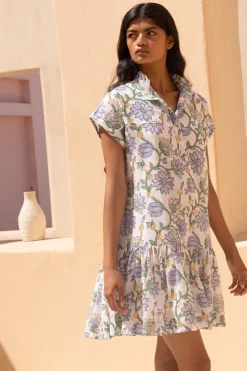 Oliphant Cap Sleeve Mini- Presidio Blue