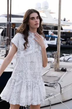 Oliphant Cap Sleeve Mini- Roma White