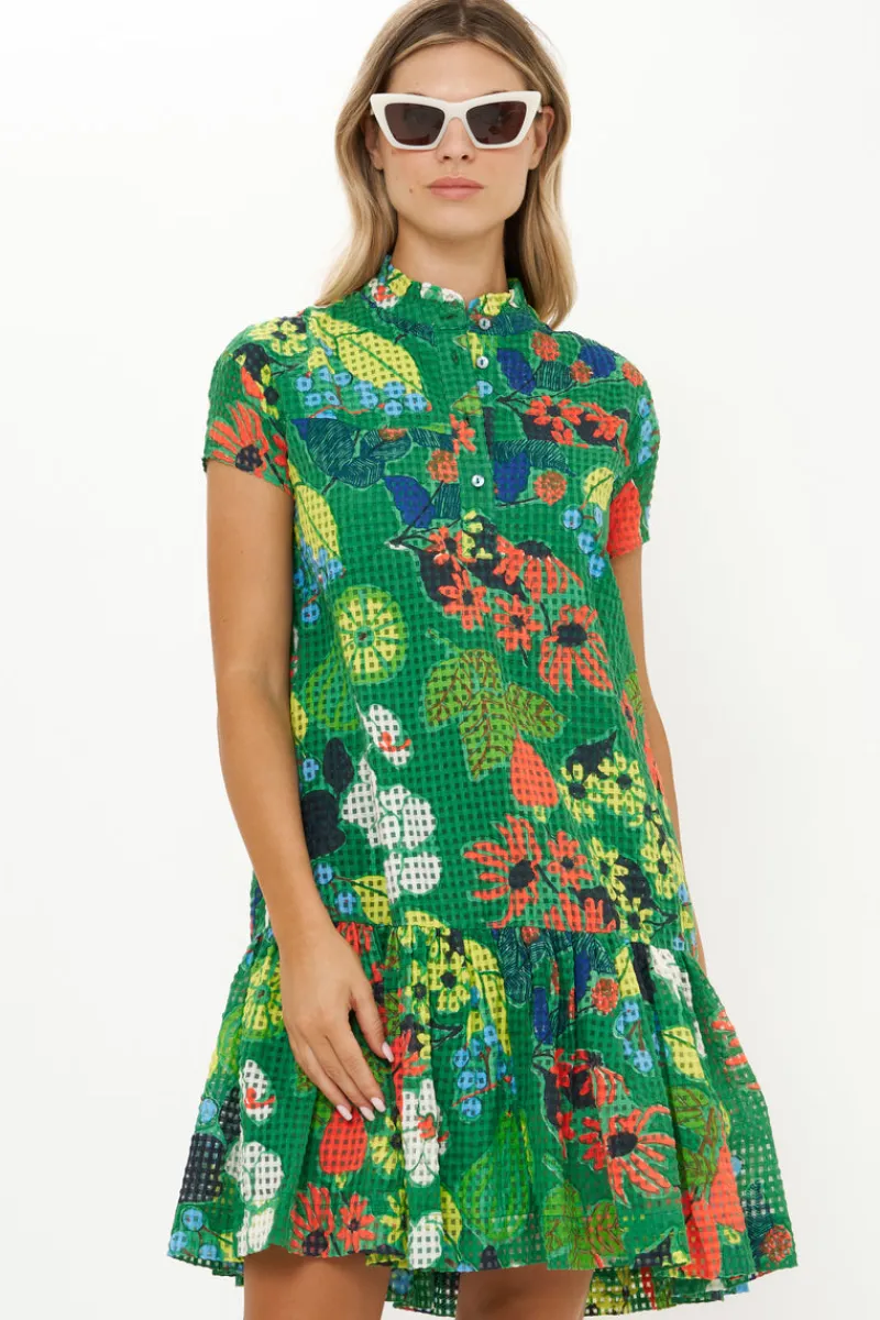 Oliphant Cap Sleeve Mini- Sutton Green
