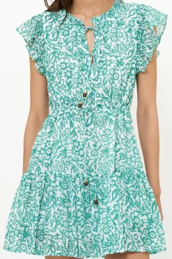 Oliphant Cinched Flirty Short- Cypress Jade