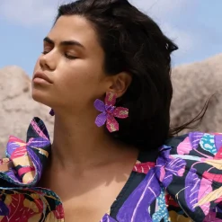 Oliphant Kauai Earrings- Purple