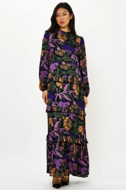 Oliphant Mock Neck Maxi- Turin Peri