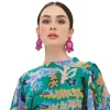 Oliphant Neptune Earrings- Shiny Pink