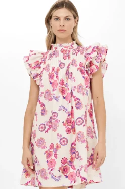 Oliphant Pintuck Ruffle Mini- Pretoria Pink