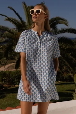 Oliphant Pocket Dress- Provence Blue