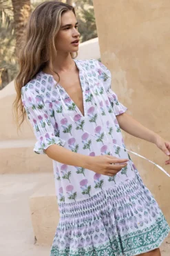 Oliphant Smocked Drop Mini- Bloom Lilac