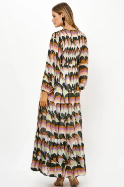 Oliphant Smocked Top Maxi- Venice Lime