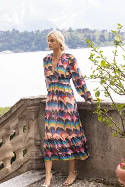 Oliphant Tie Back Maxi- Venice Blue