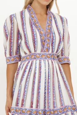 Oliphant V-Neck Cuffed Maxi- Haveli Peri
