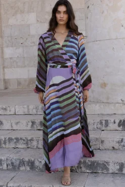 Oliphant Wrap Dress- Solstice Lilac