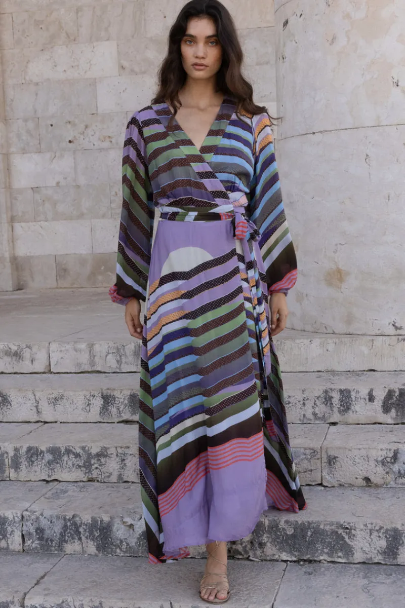 Oliphant Wrap Dress- Solstice Lilac