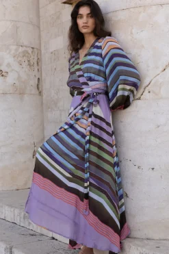 Oliphant Wrap Dress- Solstice Lilac