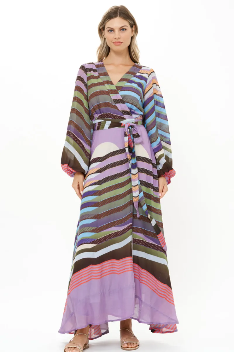 Oliphant Wrap Dress- Solstice Lilac
