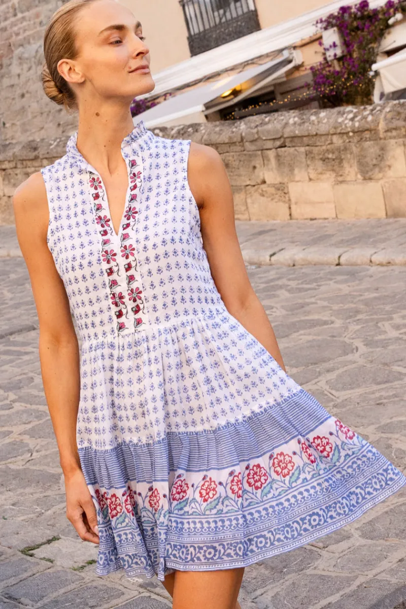 Oliphant Yoke Dress- Borrego Navy