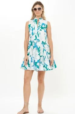 Oliphant Yoke Dress- Orchid Green