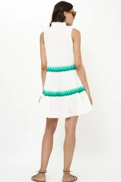 Oliphant Yoke Dress- Pacifica Aqua
